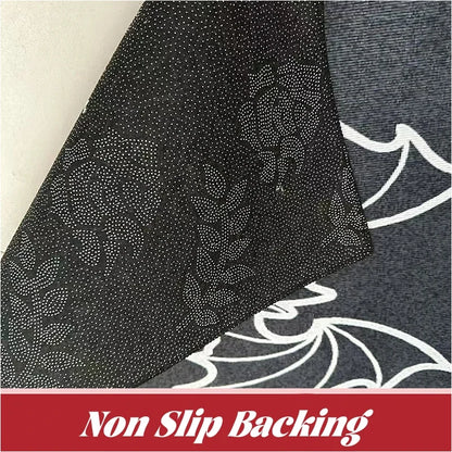 Alfombra navideña para puerta, Papá Noel rojo, exterior e interior