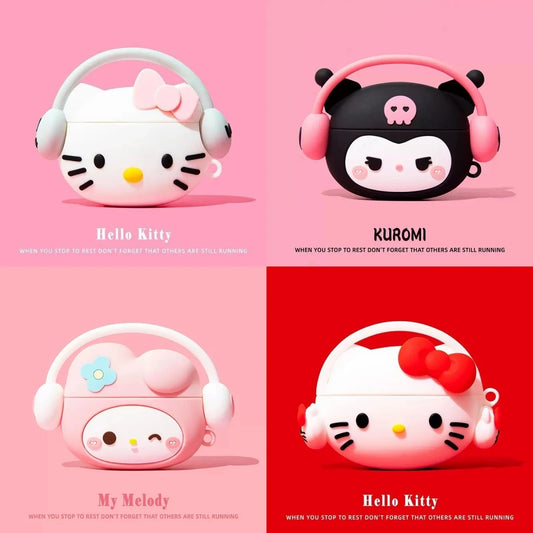 Funda de Silicona para AirPods – Hello Kitty, Kuromi y My Melody